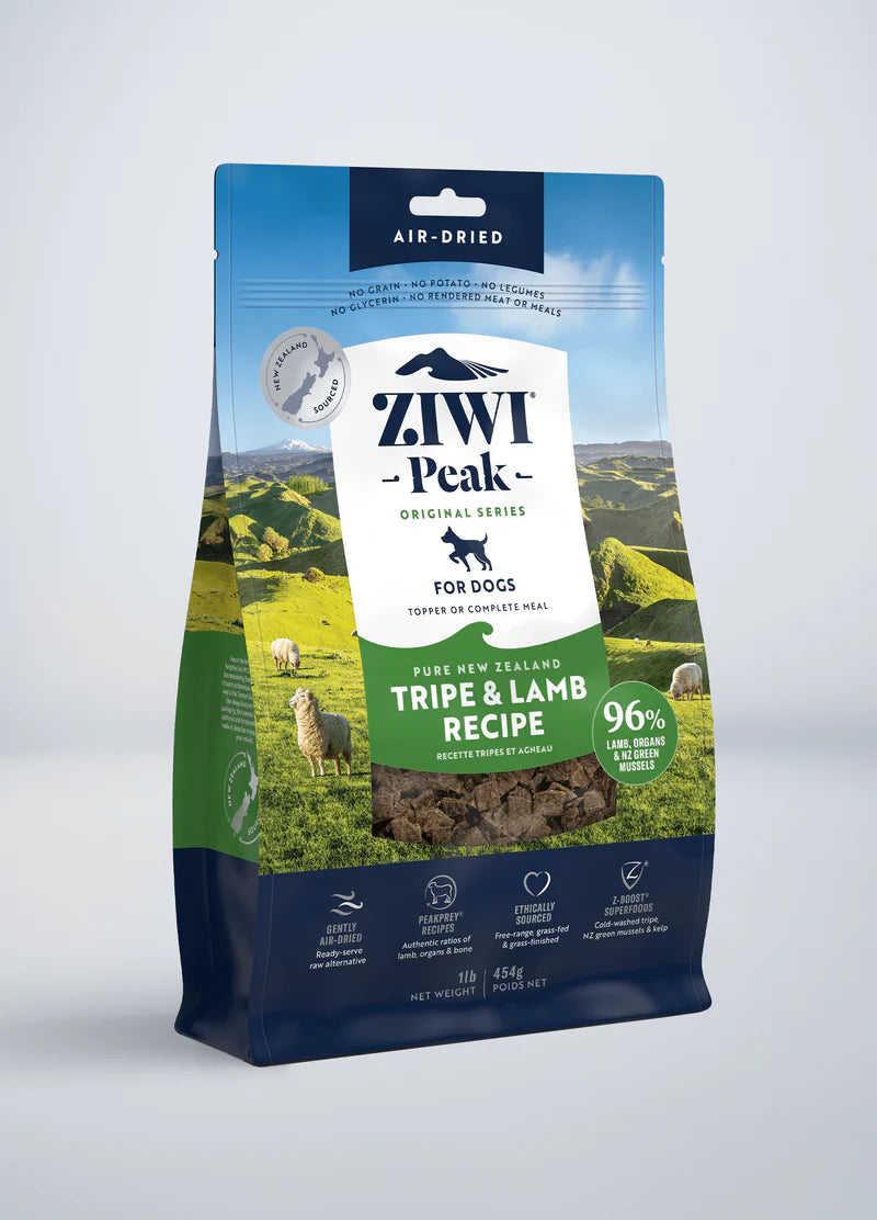 Ziwi Peak - Tripe and Lamb - Air dried food for dogs.