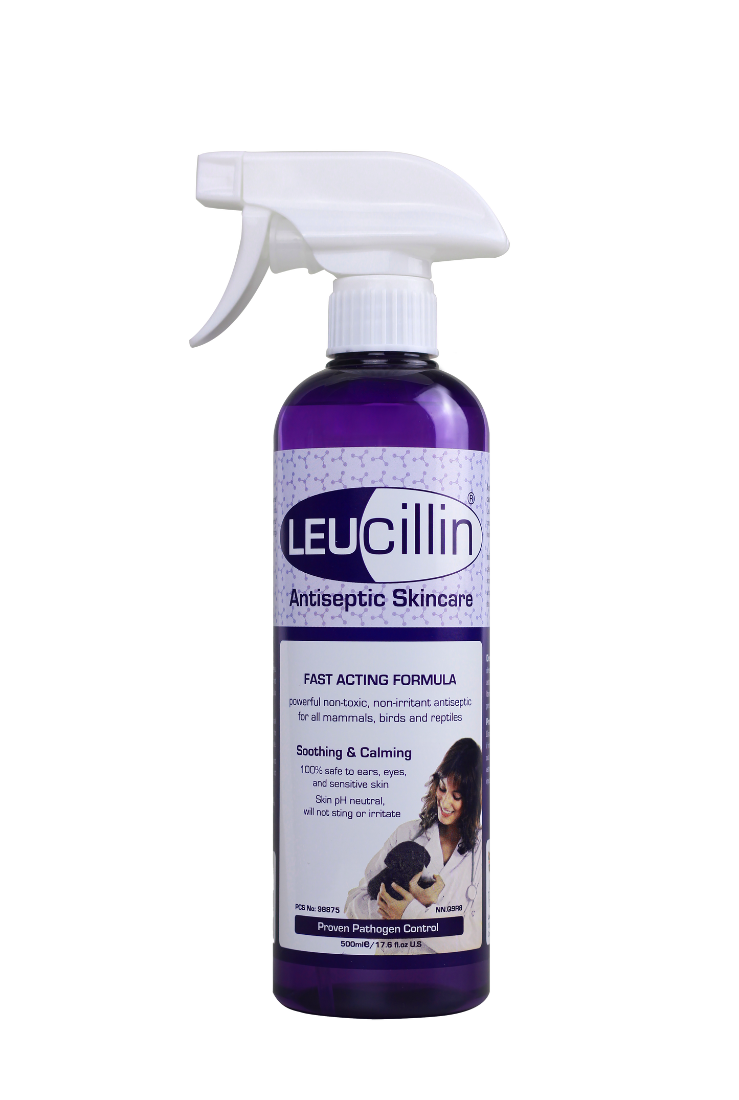 Leucillin Antiseptic Skin Care - 500ml Spray.