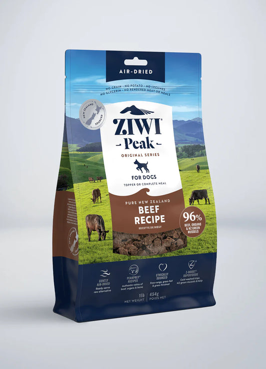 Ziwi Peak - Beef - Air dried food for dogs.